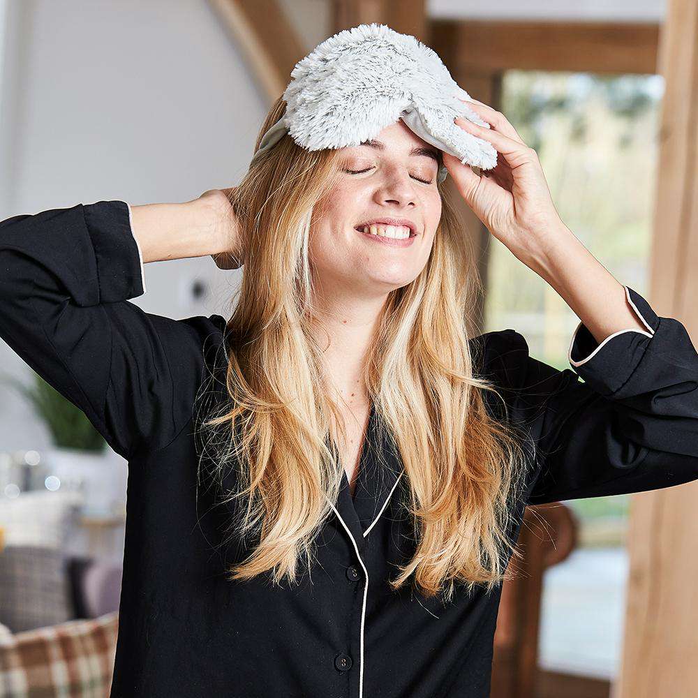Marshmallow Gray Eye Mask Warmies