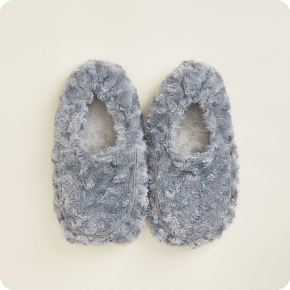 Curly Gray Slippers Warmies®