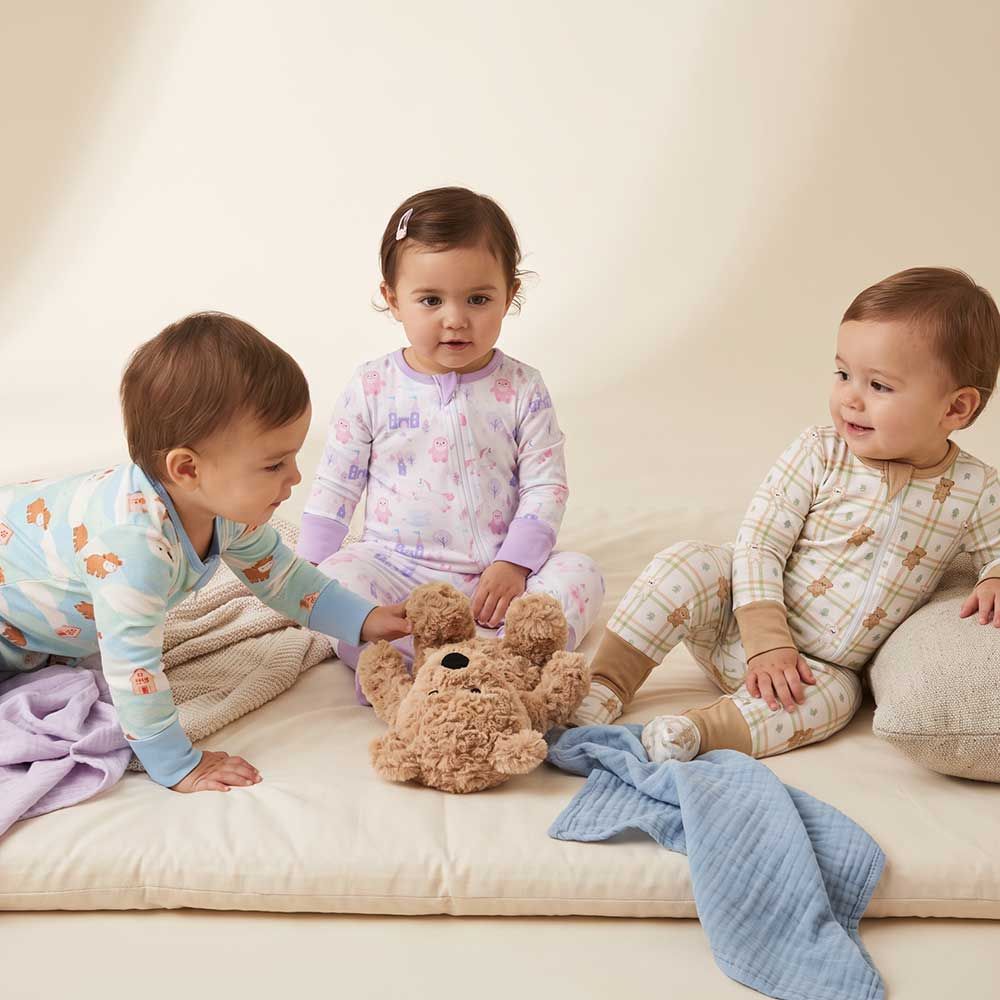 Teddy Warmies Footie Pajamas