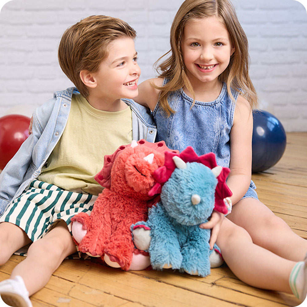 Red Triceratops Warmies